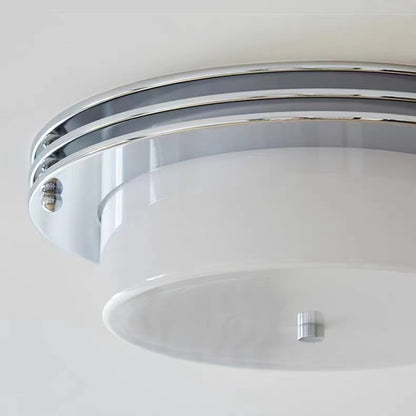 Bauhaus Design Round Glass Ceiling Light