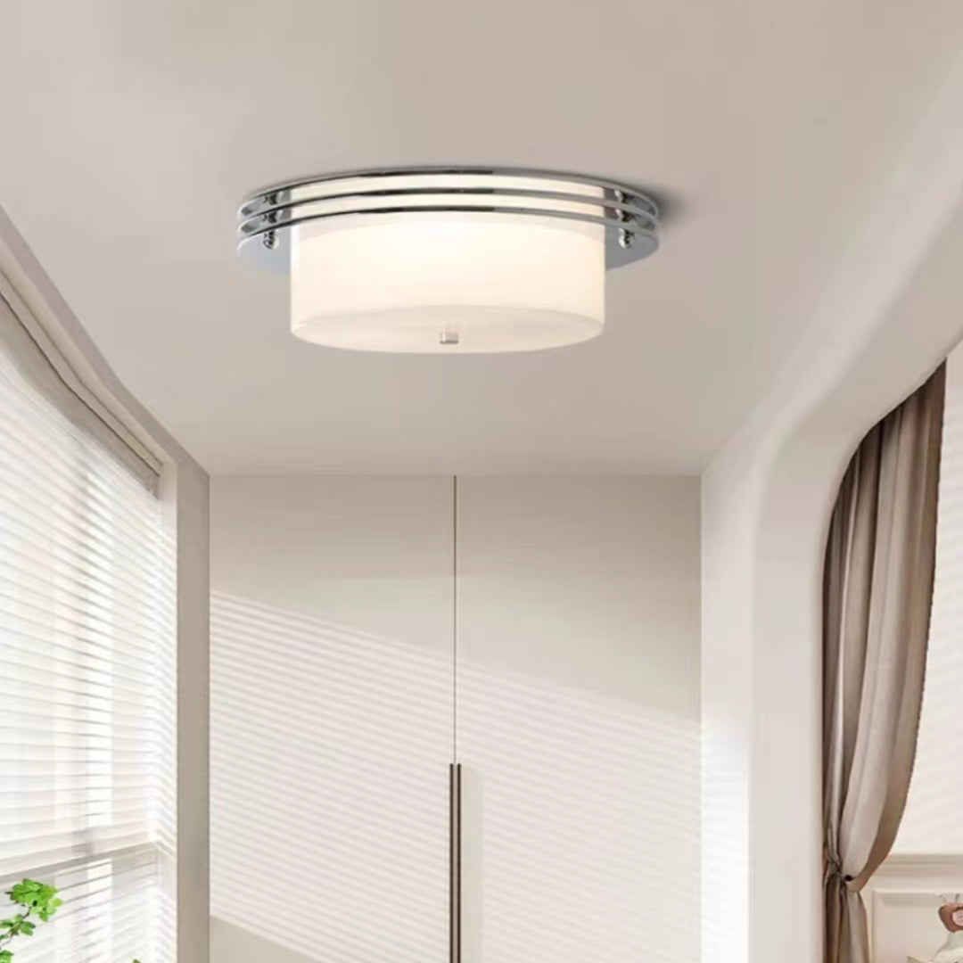 Bauhaus Design Round Glass Ceiling Light