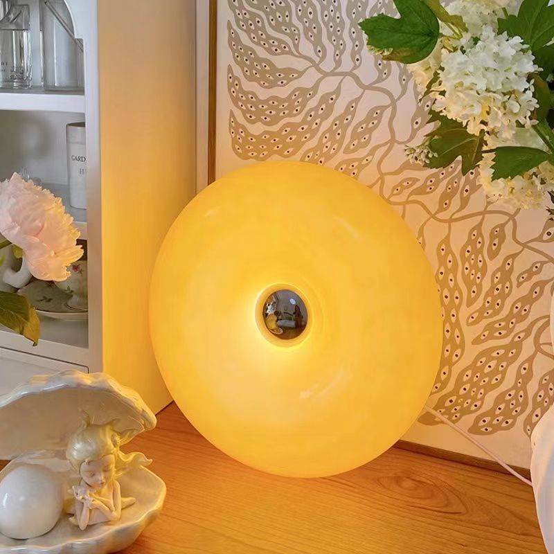 Bauhaus Donut Glass Bedside Table Lamp