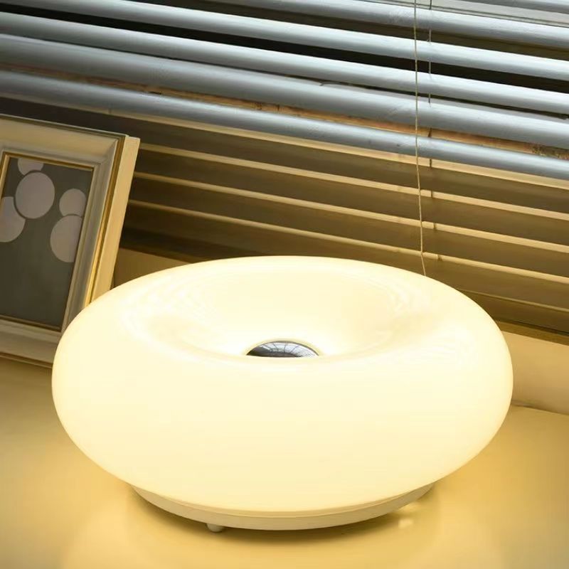 Bauhaus Donut Glass Bedside Table Lamp