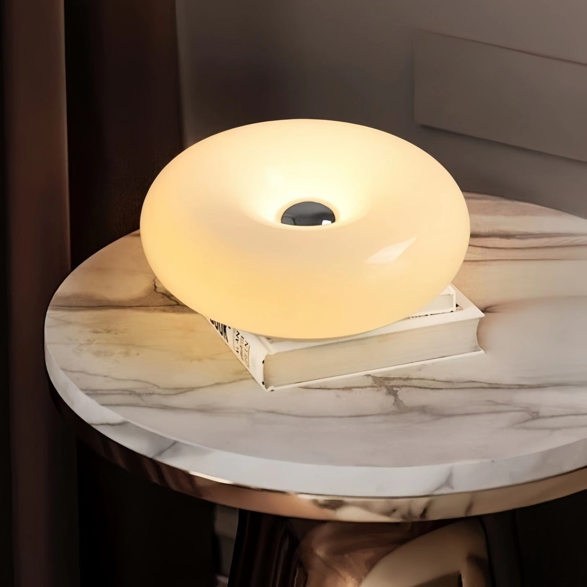 Bauhaus Donut Glass Bedside Table Lamp