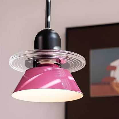 Bauhaus Small Conical Colorful Hanging Lamp for Bedroom