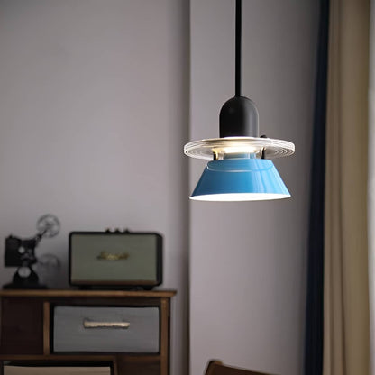 Bauhaus Small Conical Colorful Hanging Lamp for Bedroom