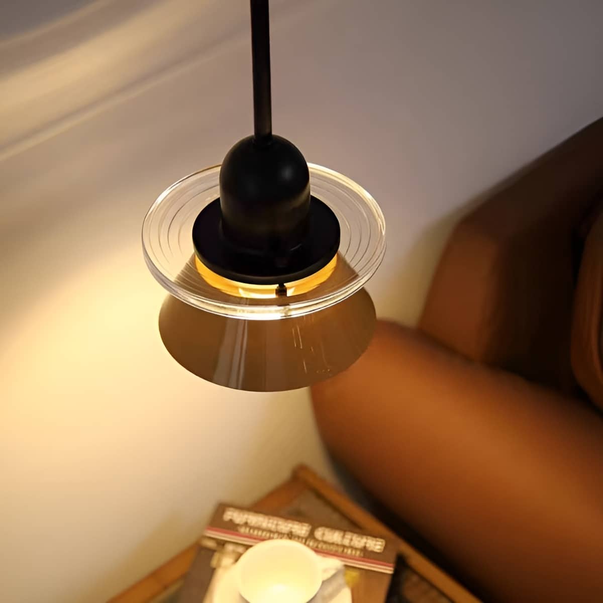 Bauhaus Small Conical Colorful Hanging Lamp for Bedroom