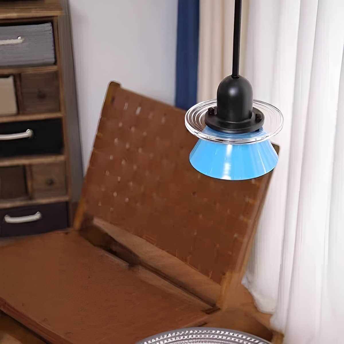 Bauhaus Small Conical Colorful Hanging Lamp for Bedroom