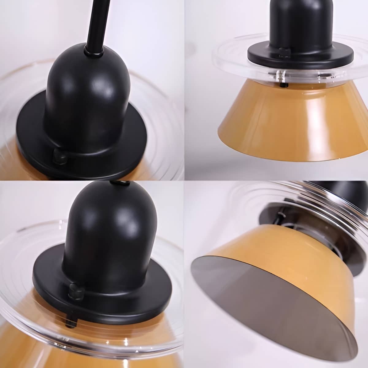 Bauhaus Small Conical Colorful Hanging Lamp for Bedroom