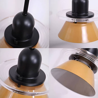 Bauhaus Small Conical Colorful Hanging Lamp for Bedroom