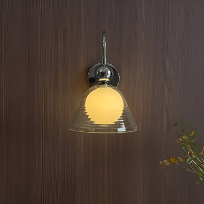 Bauhaus Sunset Vintage Glass Wall Light