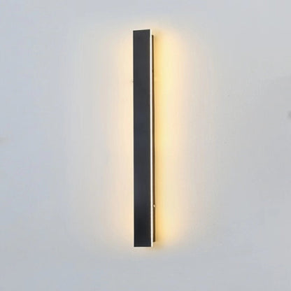 Black Linear LED Outdoor Wall Light