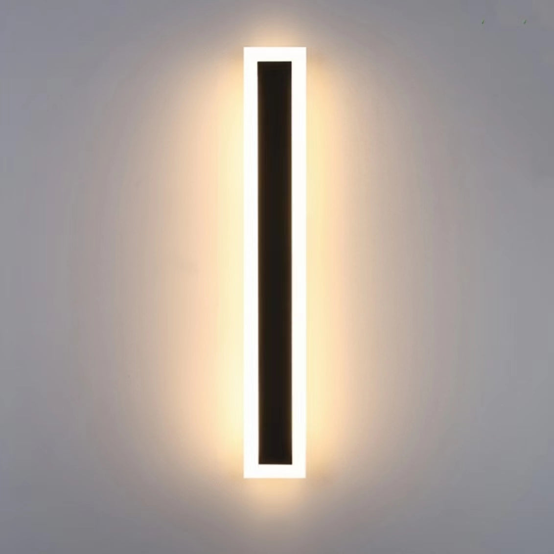 Black Linear LED Outdoor Wall Light