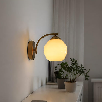 Cloud Style Globe Bauhaus Wall Light