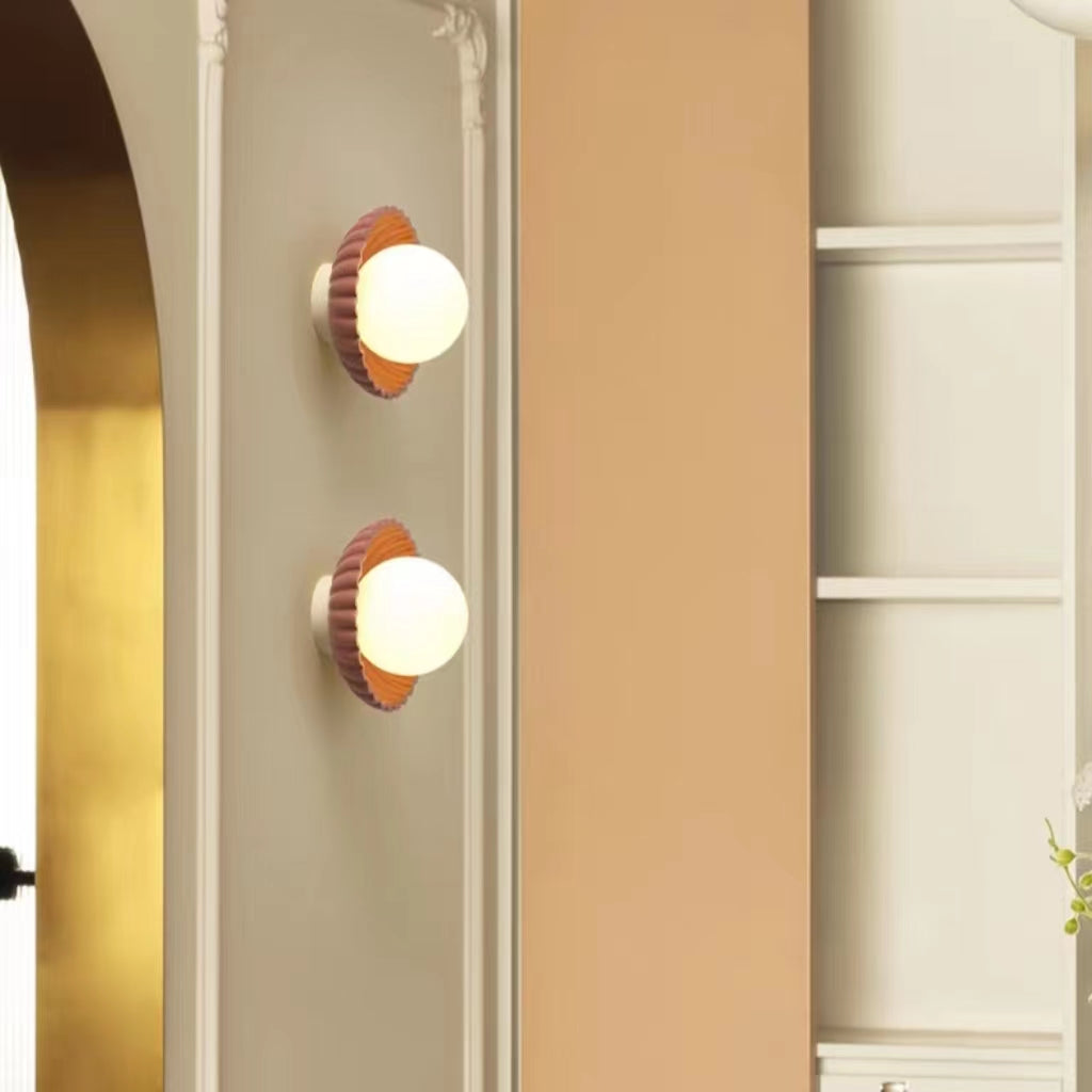 Cream Style Globe LED Hallway Ceiling Light