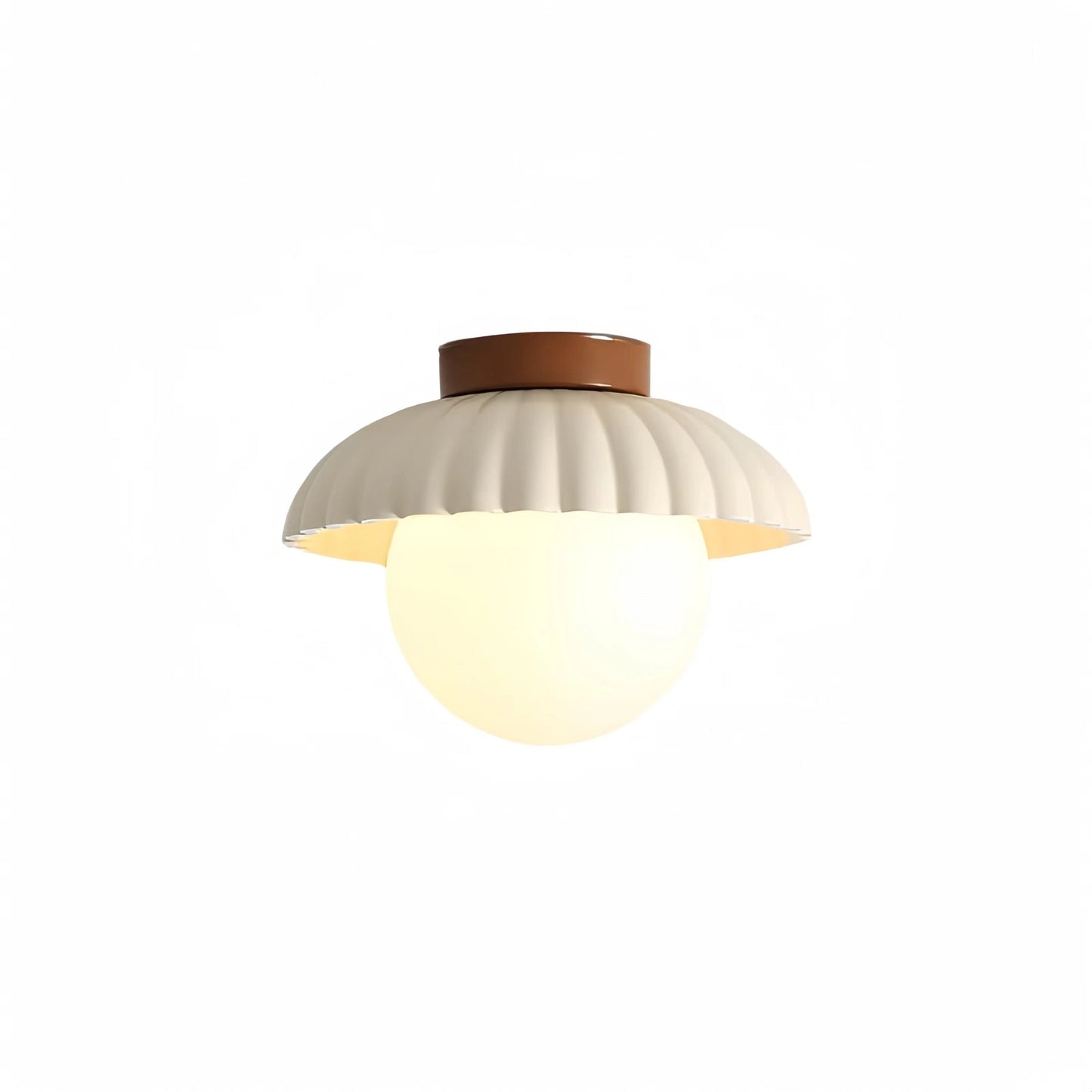 Cream Style Globe LED Hallway Ceiling Light