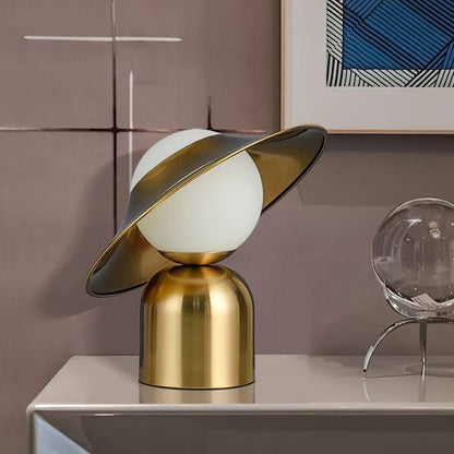 Creative Hat Design Golden Table Lamp