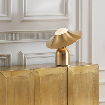 Creative Hat Design Golden Table Light