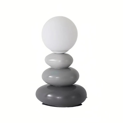 Creative Ceramic Triple Layer Stacked Stone Table Lamp