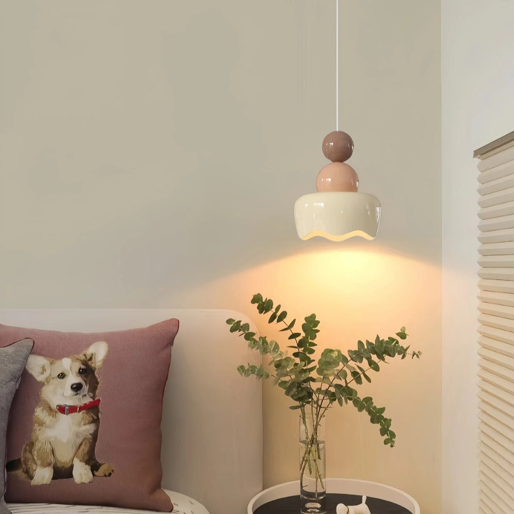 Creative Design Cream Bedroom Pendant Light