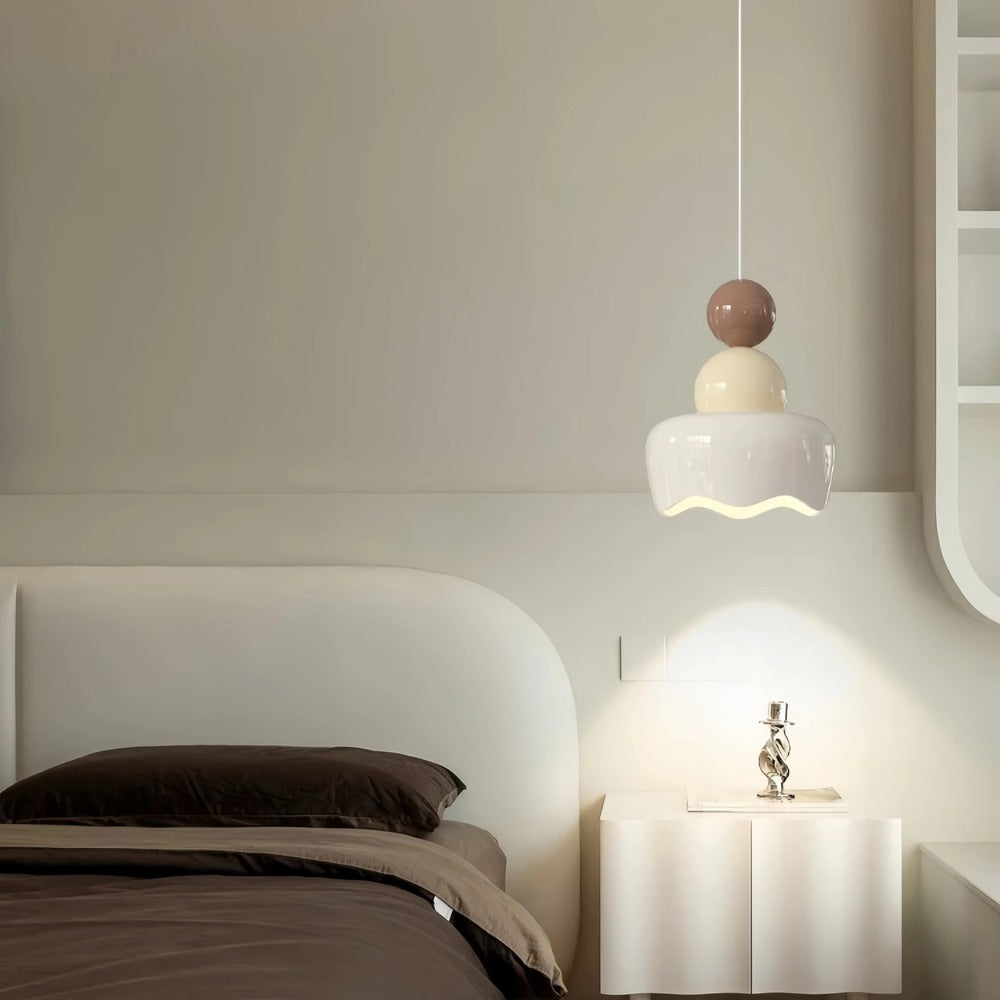 Creative Design Cream Bedroom Pendant Light