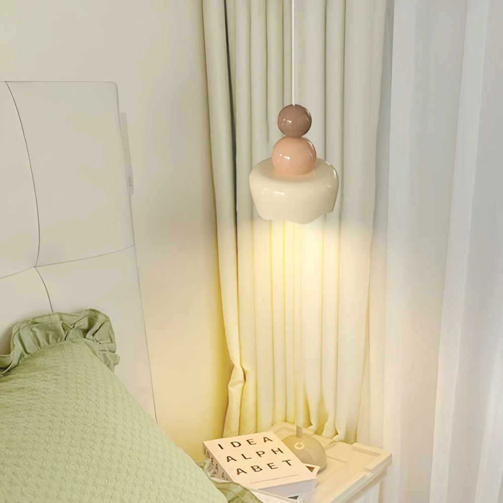 Creative Design Cream Bedroom Pendant Light