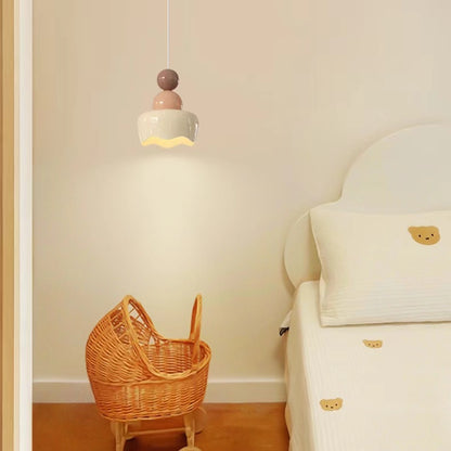 Creative Design Cream Bedroom Pendant Light