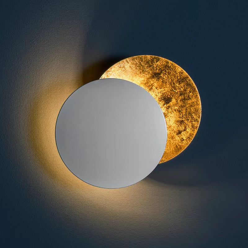 Creative Design Lunar Eclipse Brass Wall Light