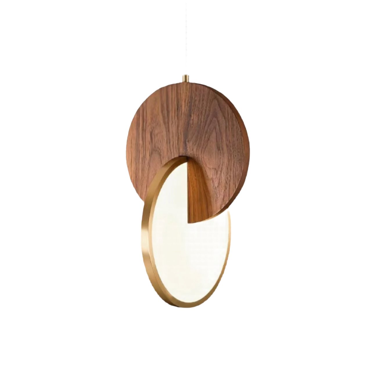 Creative Double Disk Decorative Pendant Light