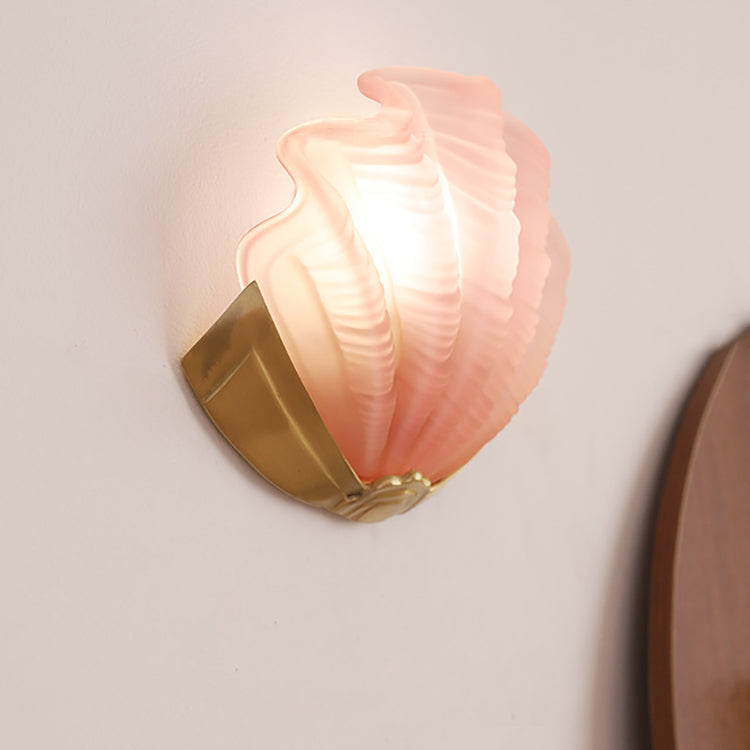 Creative Design Glass Shell Wall Sconce