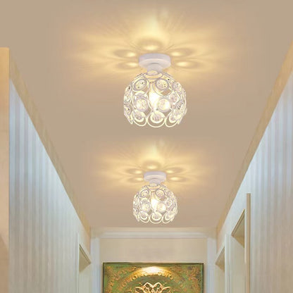 Creative Hollow Design Crystal Ceiling Lamp