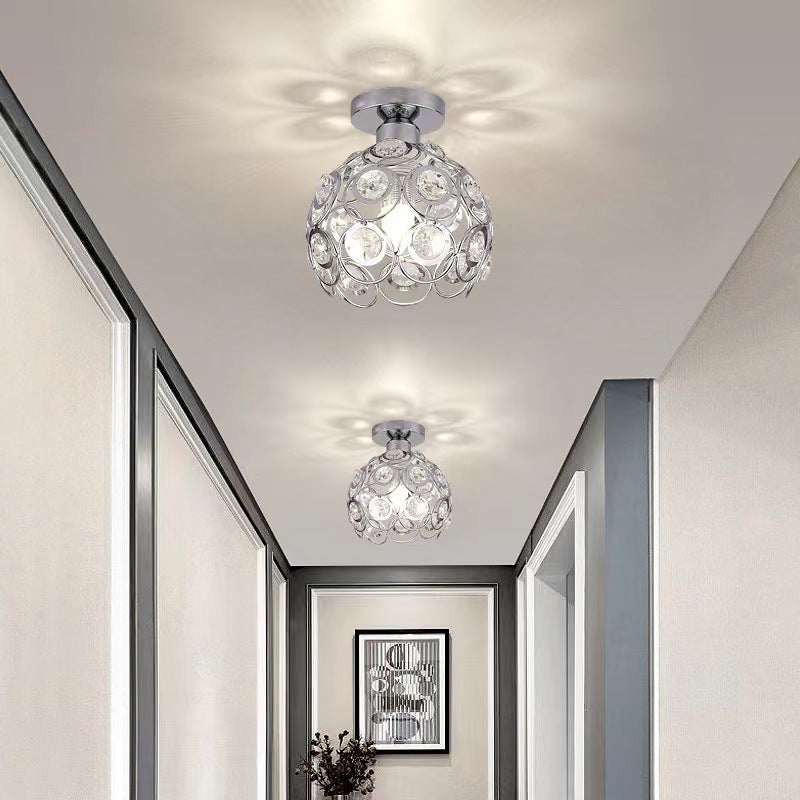 Creative Hollow Design Crystal Ceiling Lamp