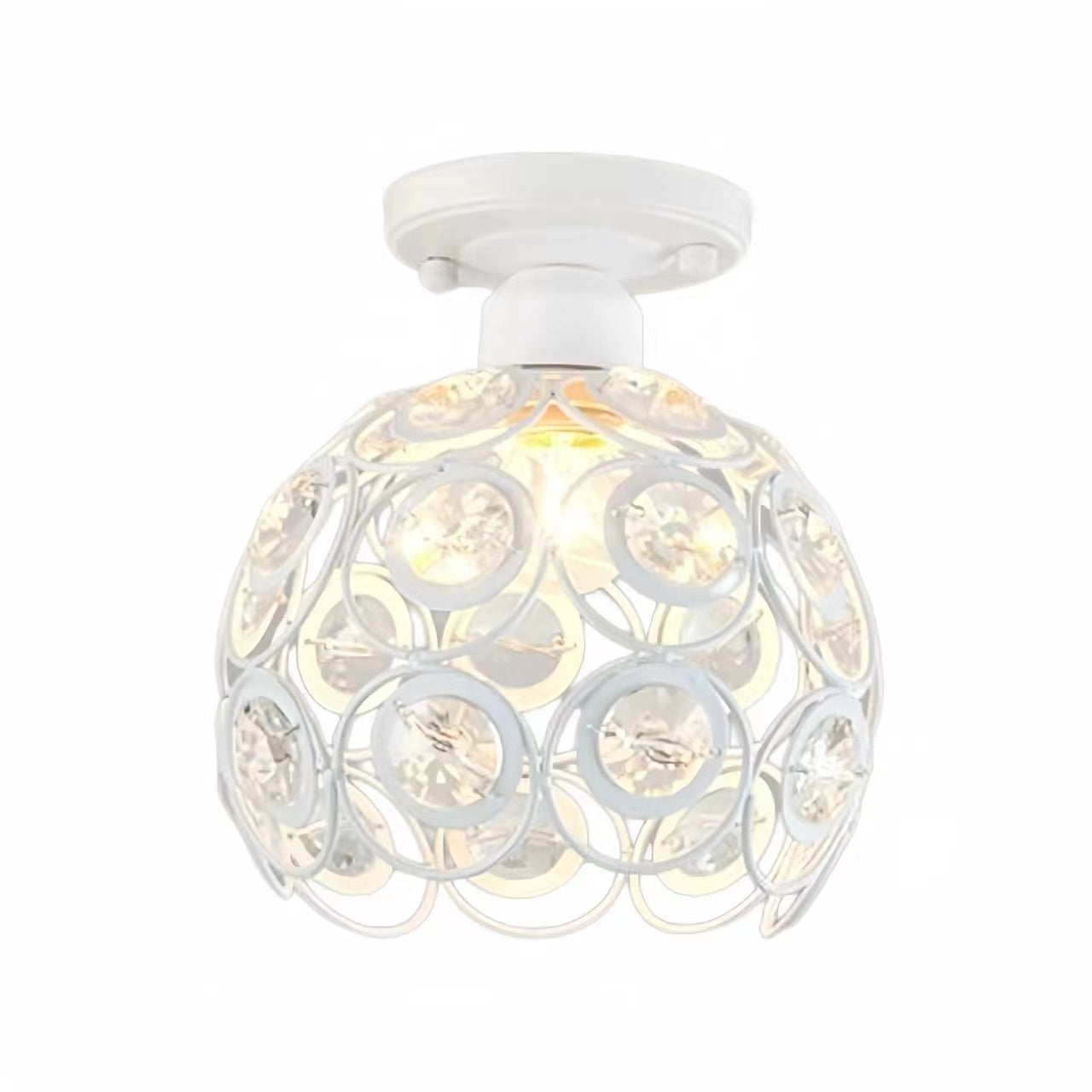 Creative Hollow Design Crystal Ceiling Lamp