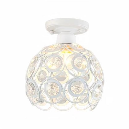 Creative Hollow Design Crystal Ceiling Lamp