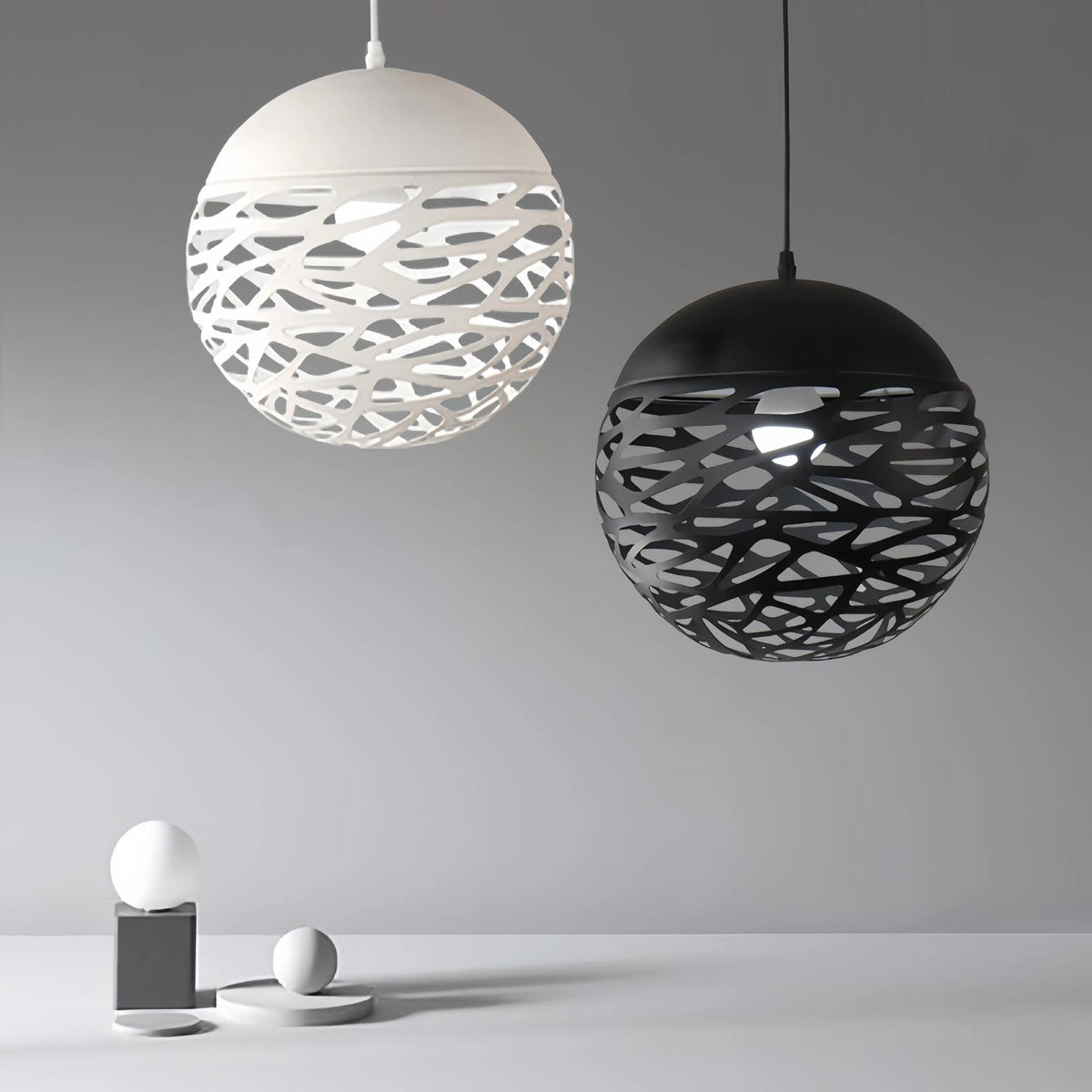 Creative Hollow Design Globe Pendant Light