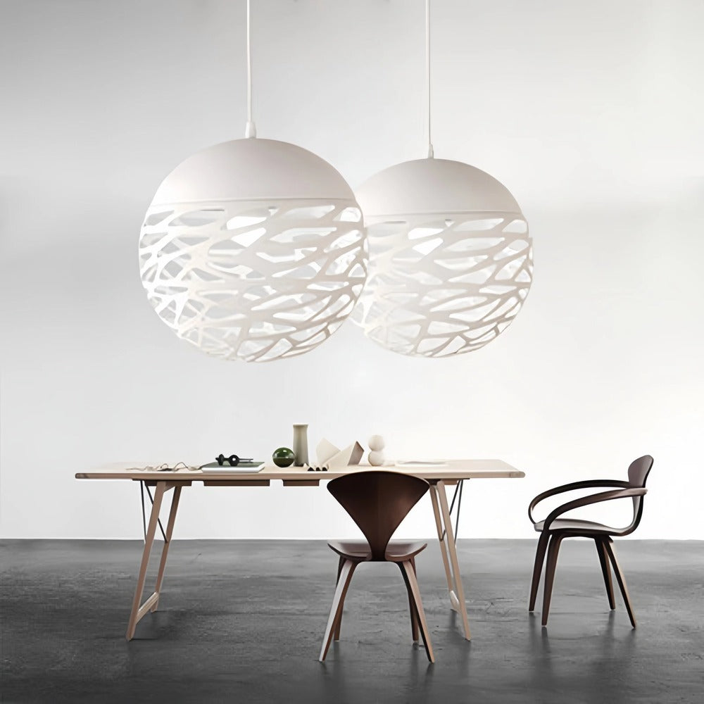 Creative Hollow Design Globe Pendant Lamp