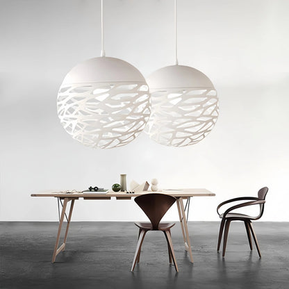 Creative Hollow Design Globe Pendant Lamp