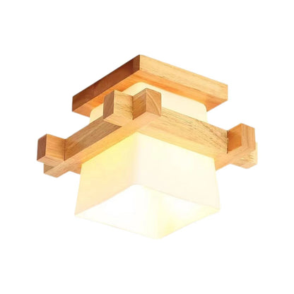 Creative Japanese Style Wooden Ceiling Lamp