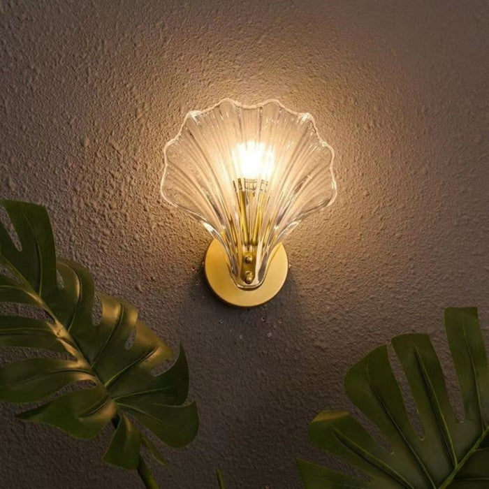 Creative Sea Shell Modern Glass Wall Sconce