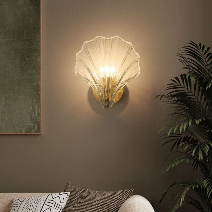 Creative Sea Shell Modern Glass Wall Light