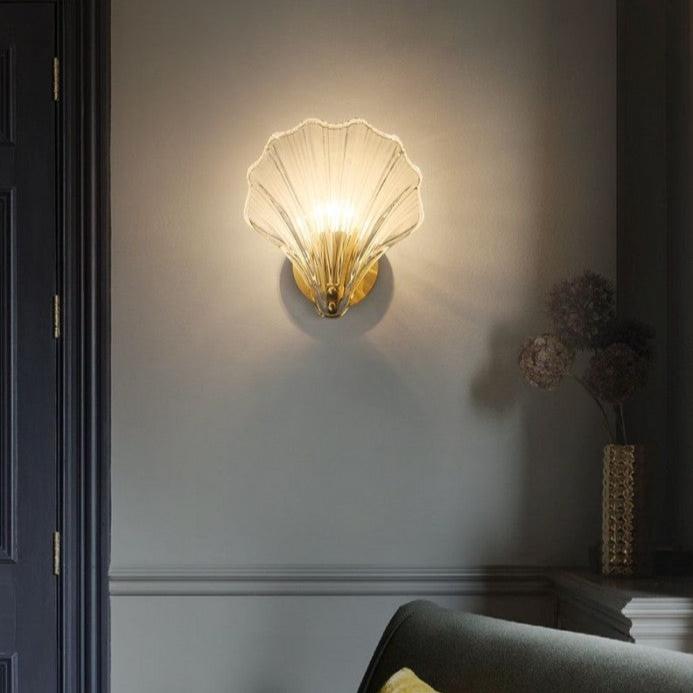 Creative Sea Shell Modern Glass Wall Light