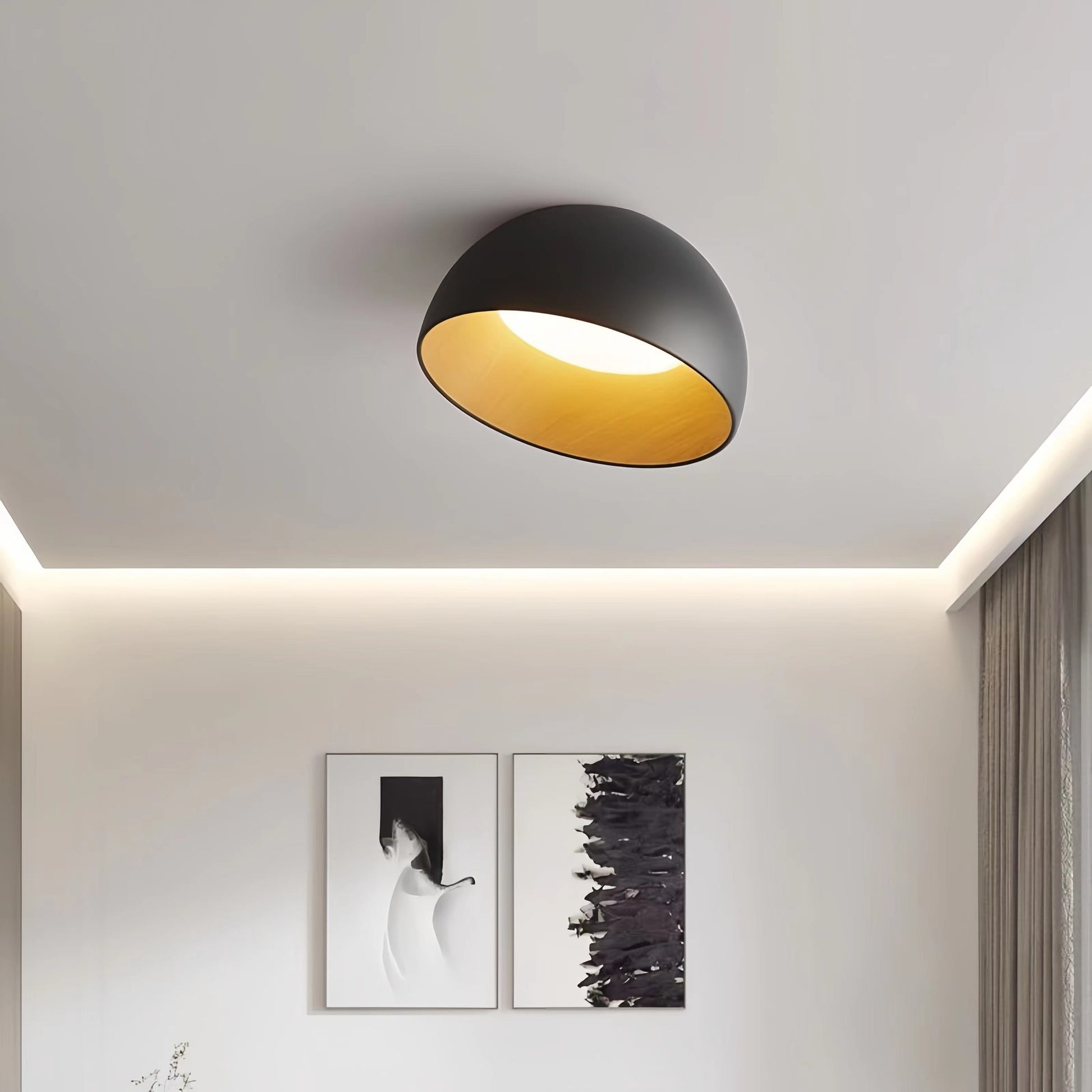 Creative Sloping Bowl Hallway Ceiling Light