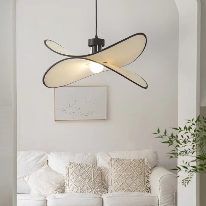 Creative Style Beige Fabric Pendant Light
