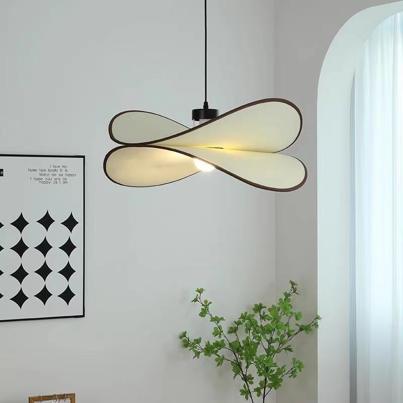 Creative Style Beige Fabric Pendant Light
