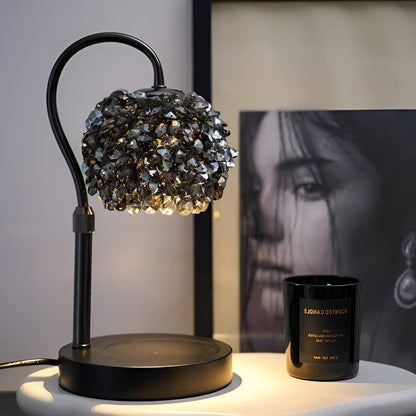 Crystal Art Deco Modern Candle Warmer Lamp