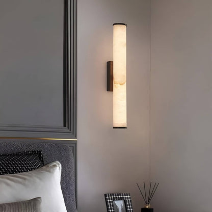 Cylindrical Marble Modern LED Wall Light