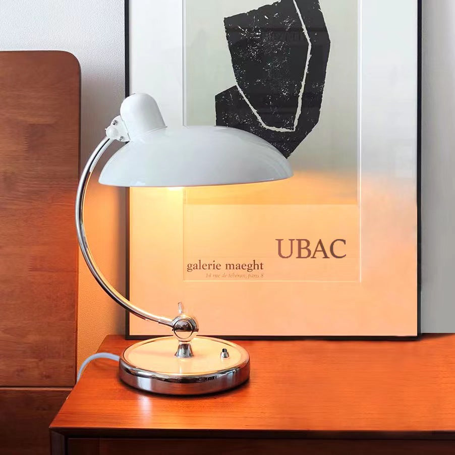 Danish Modern Kaiser Bauhaus Metal Table Lamp