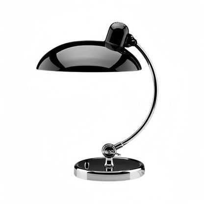 Danish Modern Kaiser Bauhaus Metal Black Table Light