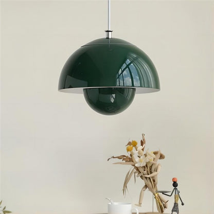 Danish Vintage Flowerpot Metal Pendant Lamp