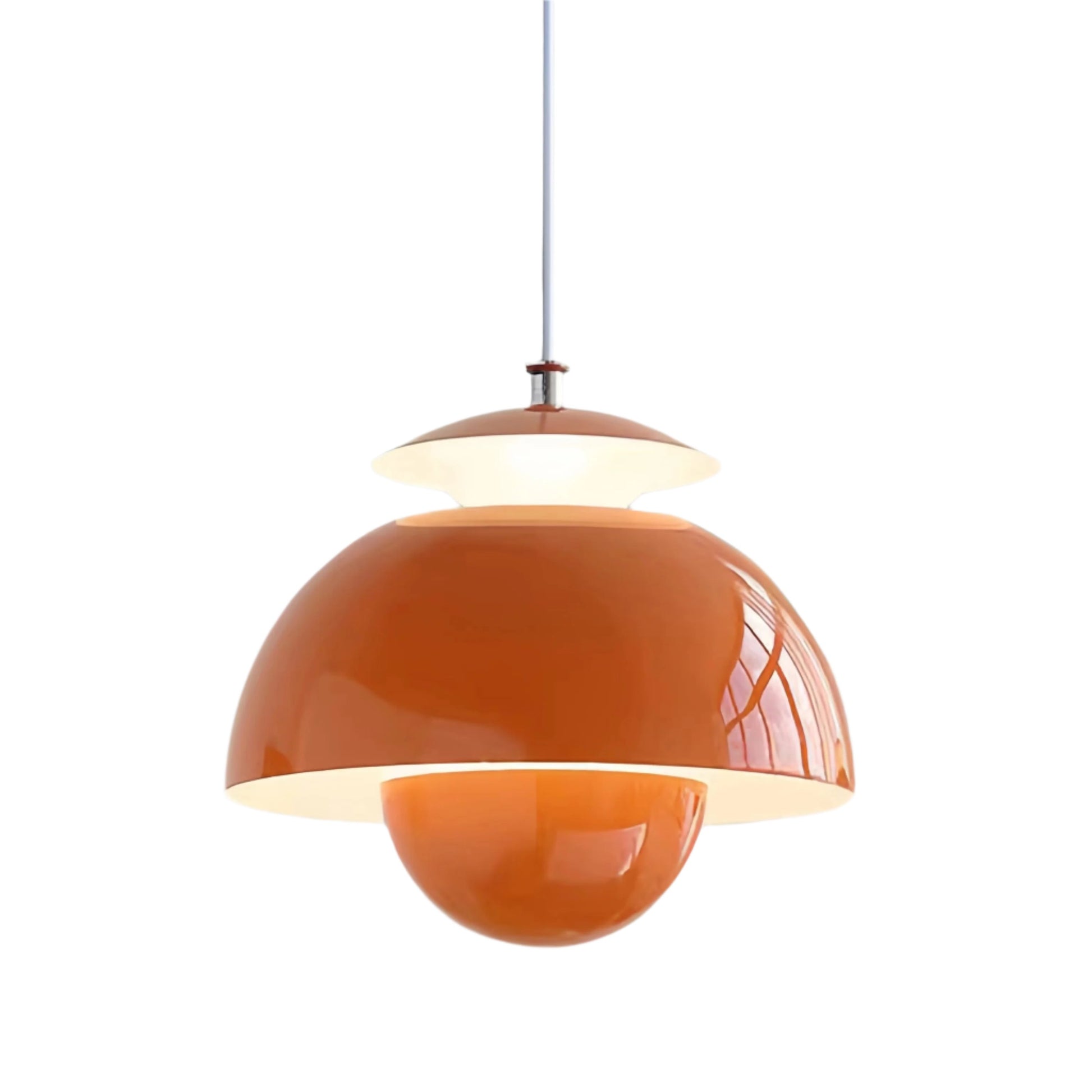 Danish Vintage Flowerpot Metal Pendant Lamp