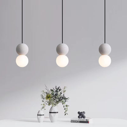 Danish Design Terrazzo Glass Pendant Lamp