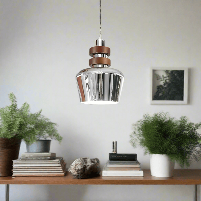 Danish Industrial Vintage Metal Pendant Light