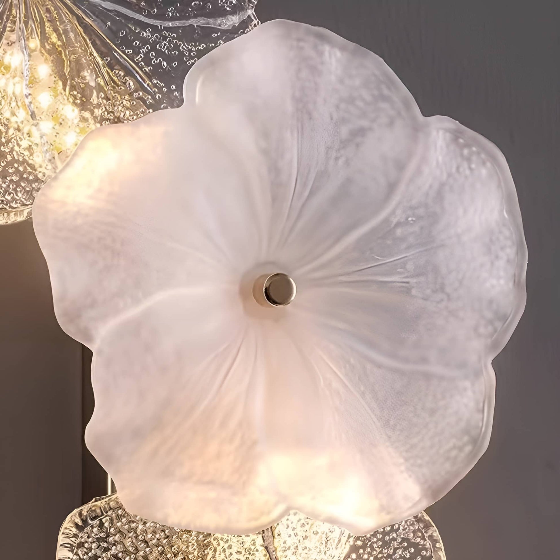 Decorative Petal Crystal Glass Wall Light
